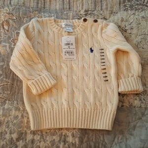 Ralph Lauren Baby Boy Cotton Cable Sweater -